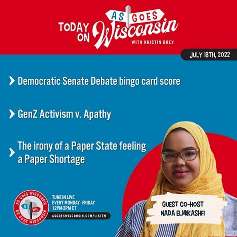 Democratic Senate Debate bingo card, GenZ activism v. apathy, and paper