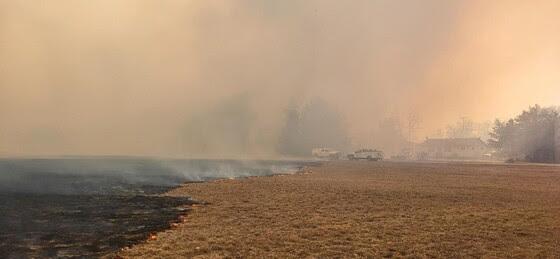 Wildfire burns over 100 acres in Juneau County Wednesday