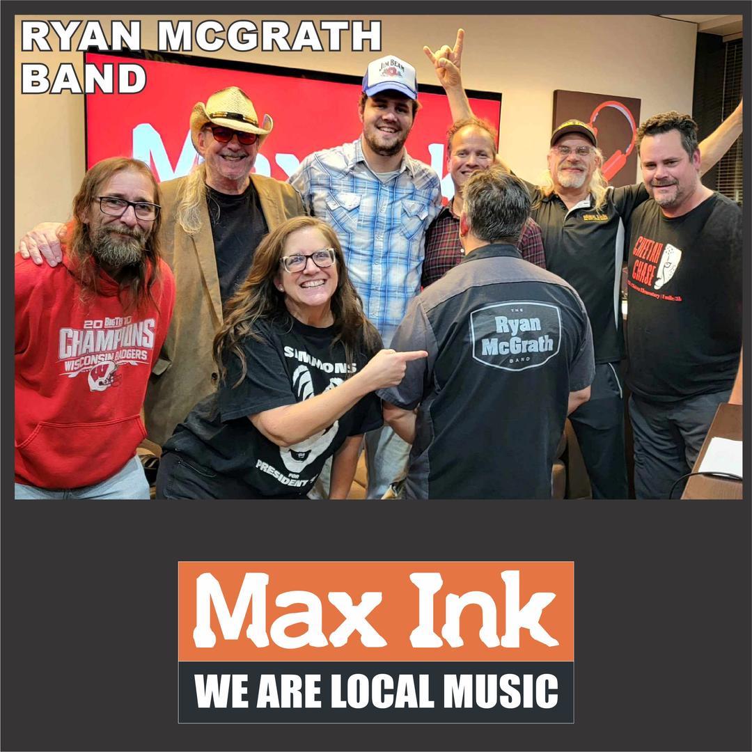 The Ryan McGrath Band is Live in the Lair on Max Ink Radio