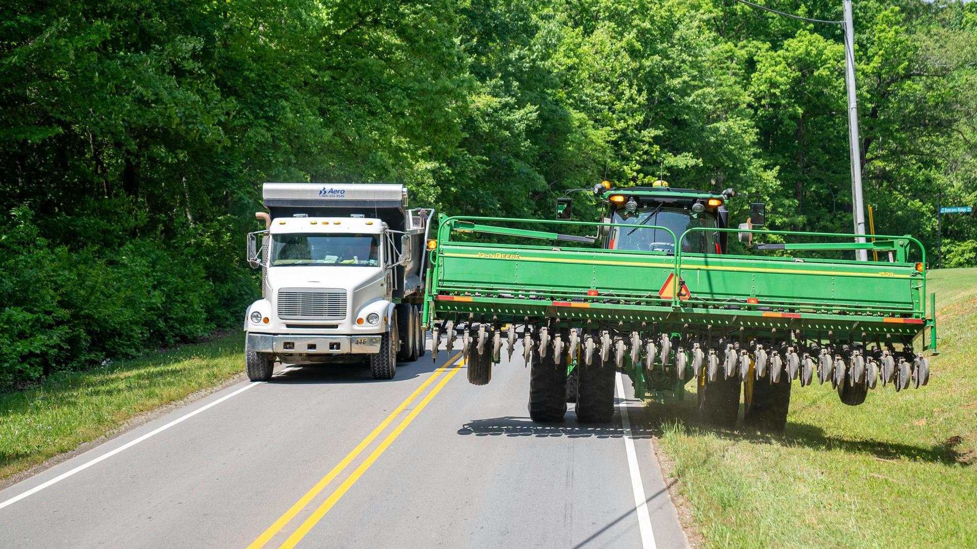 Tractors return to roads for growing season soon