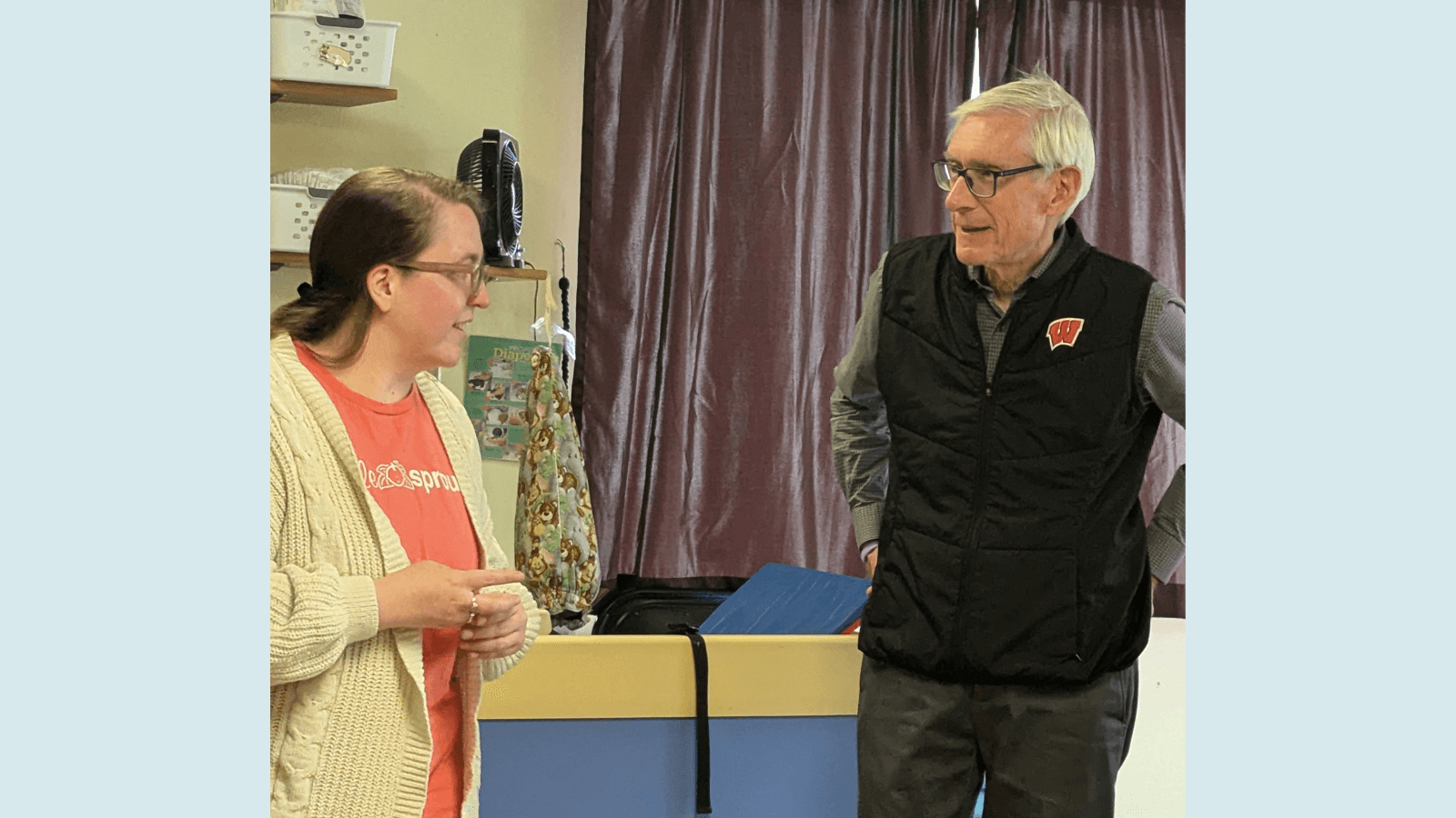 Governor Tony Evers visits Redgranite childcare center