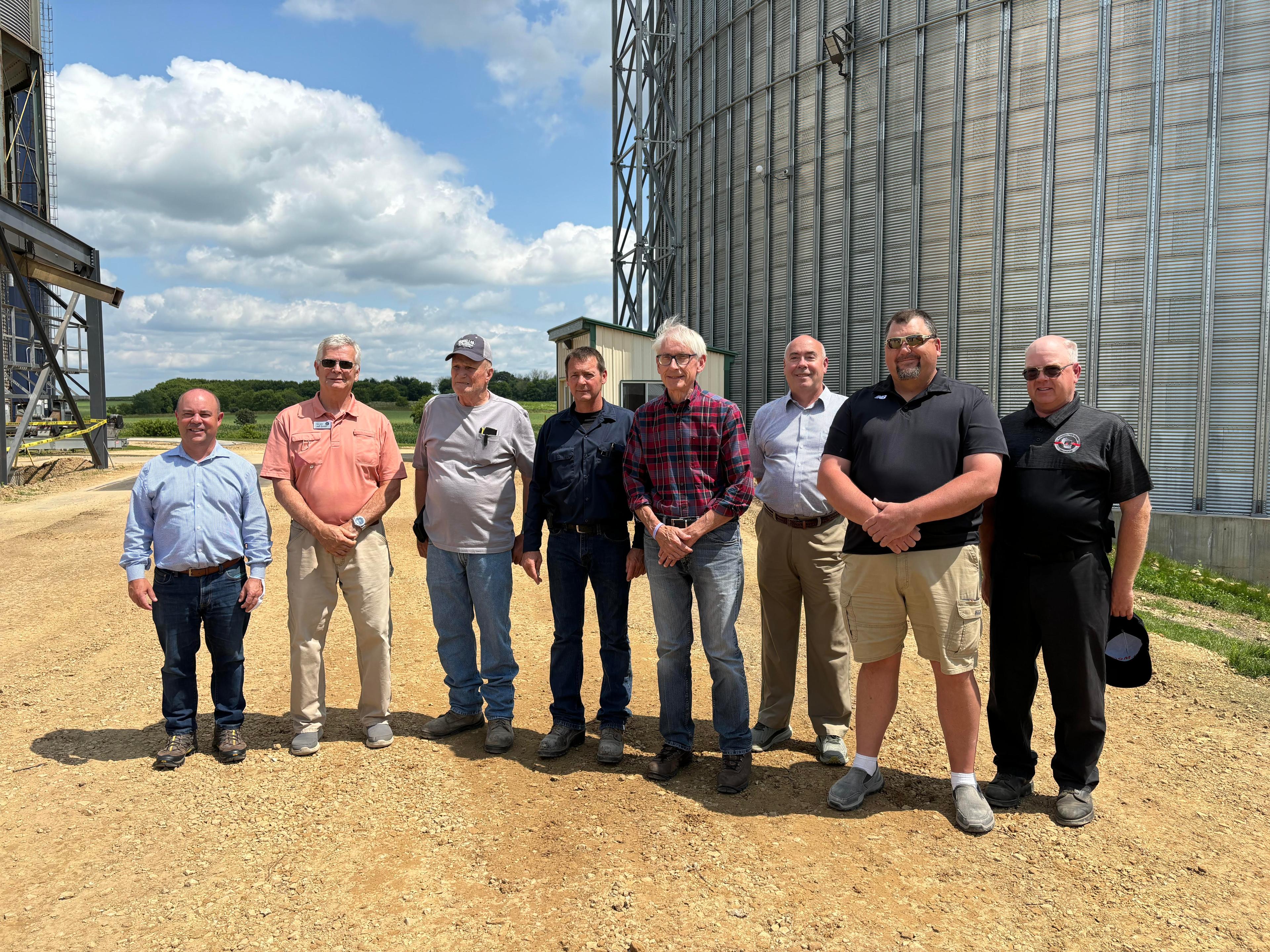 Elk Mound Company Hosts Governor Evers on Rural Road Funds