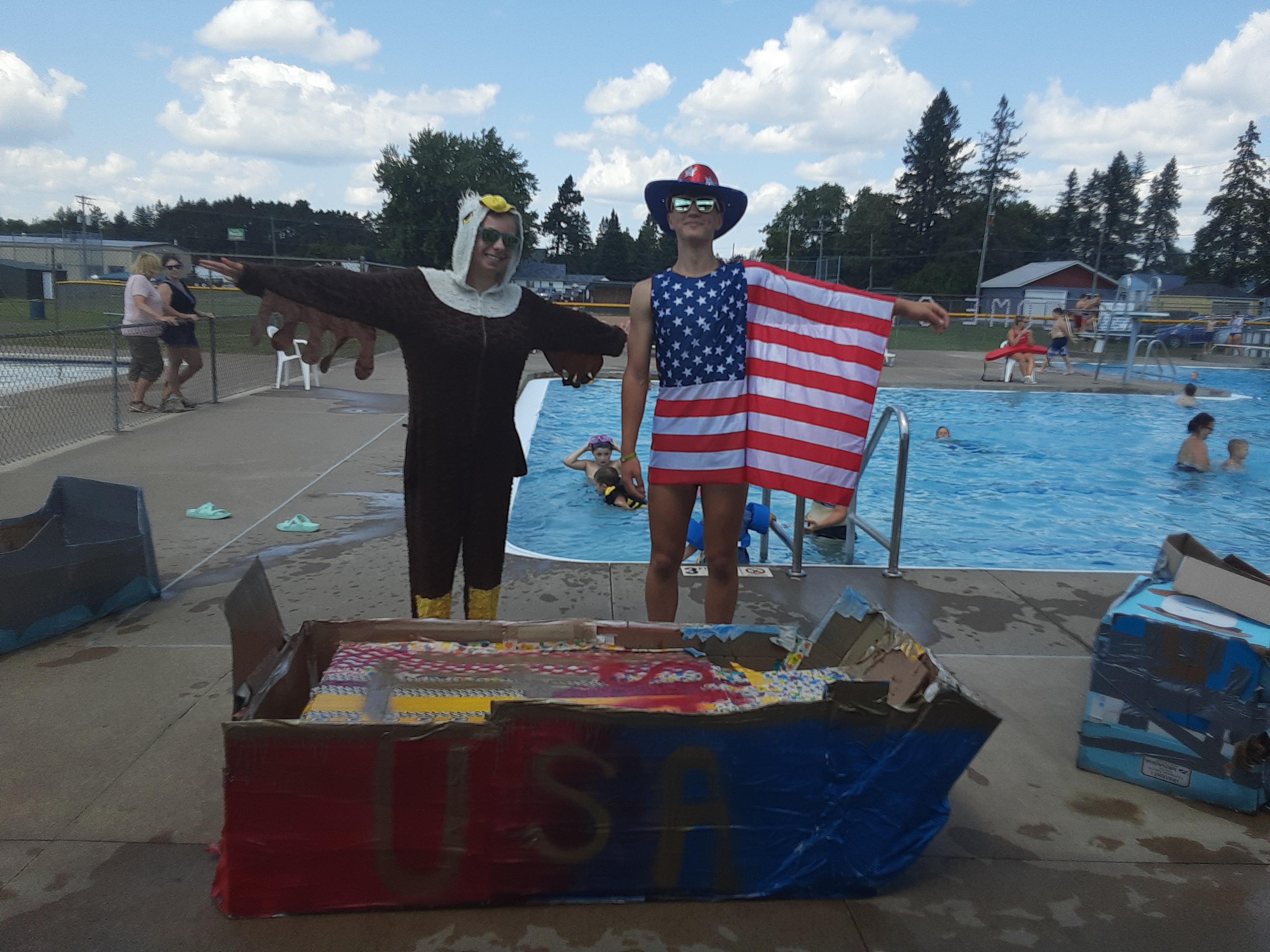 Fun at the Cardboard Boat Races