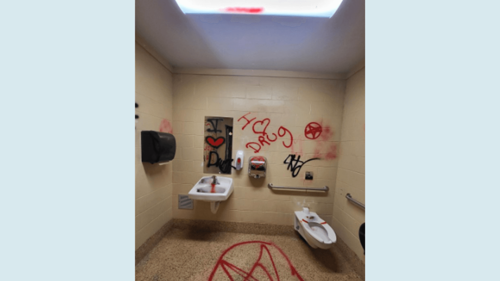 Vandals damage South Park facilities