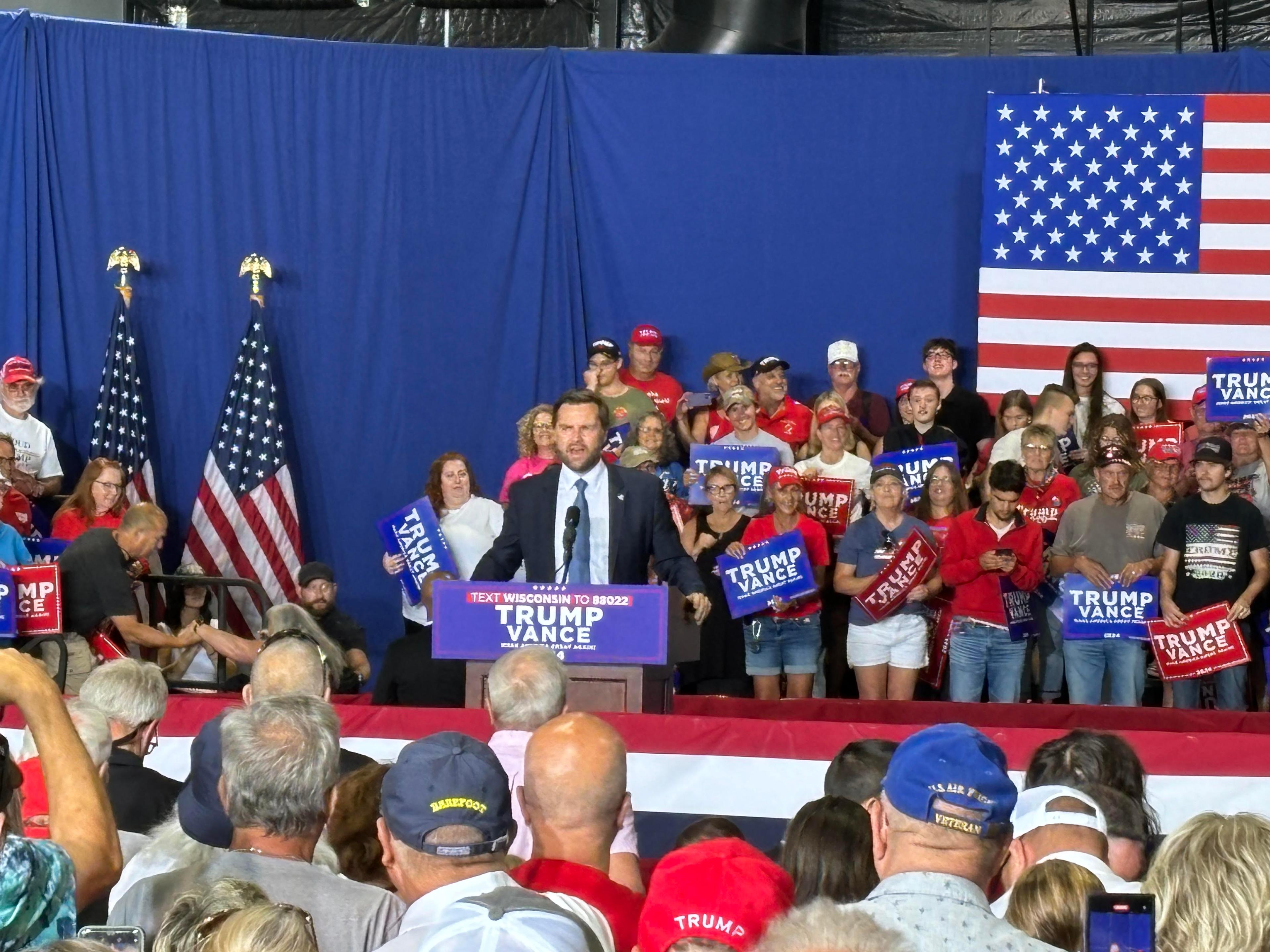 Eau Claire Event District Hosts Senator JD Vance Campaign Rally