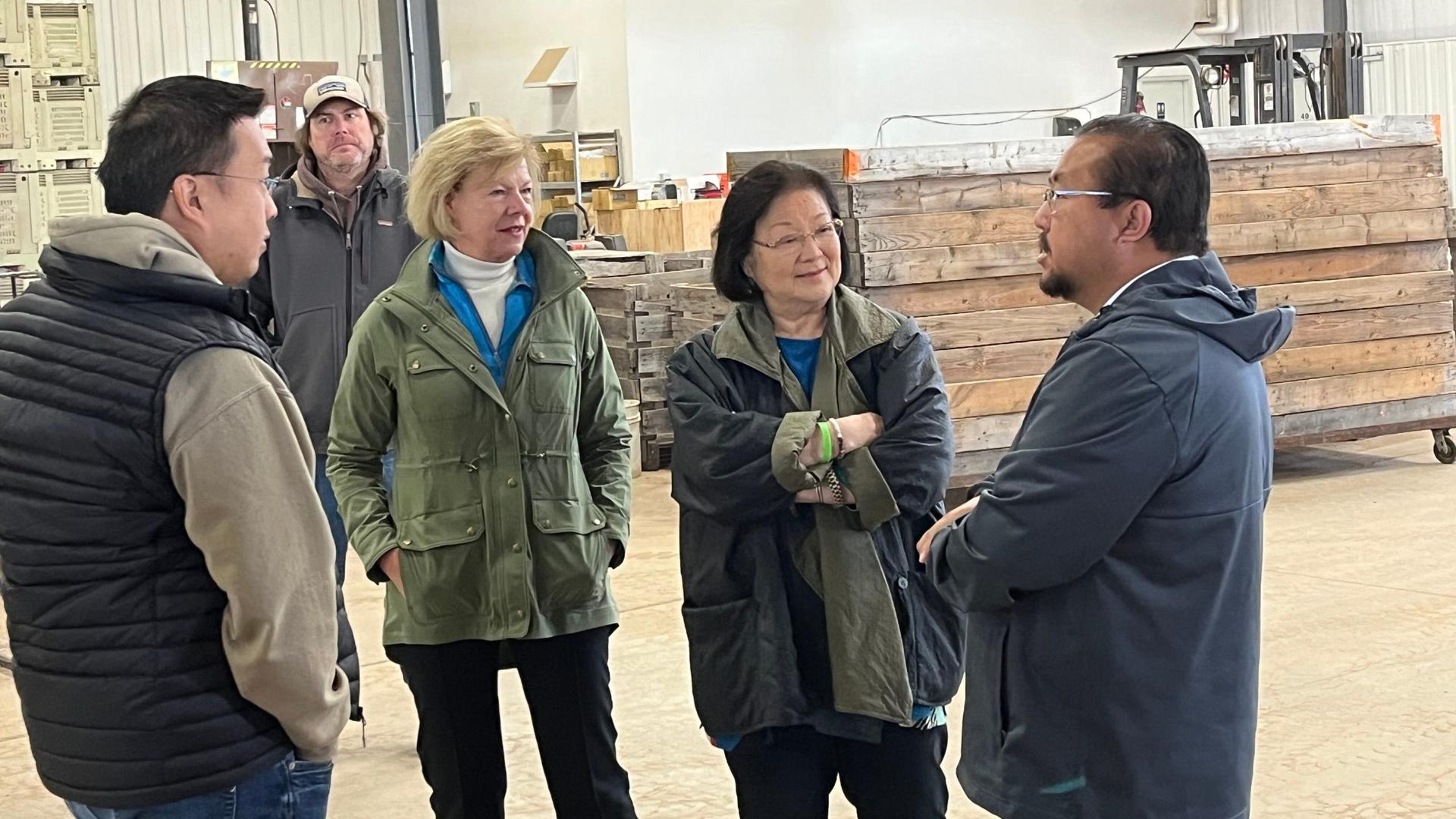 Senator Baldwin Visits Wausau Ginseng Farm Learning Continuing Challenges