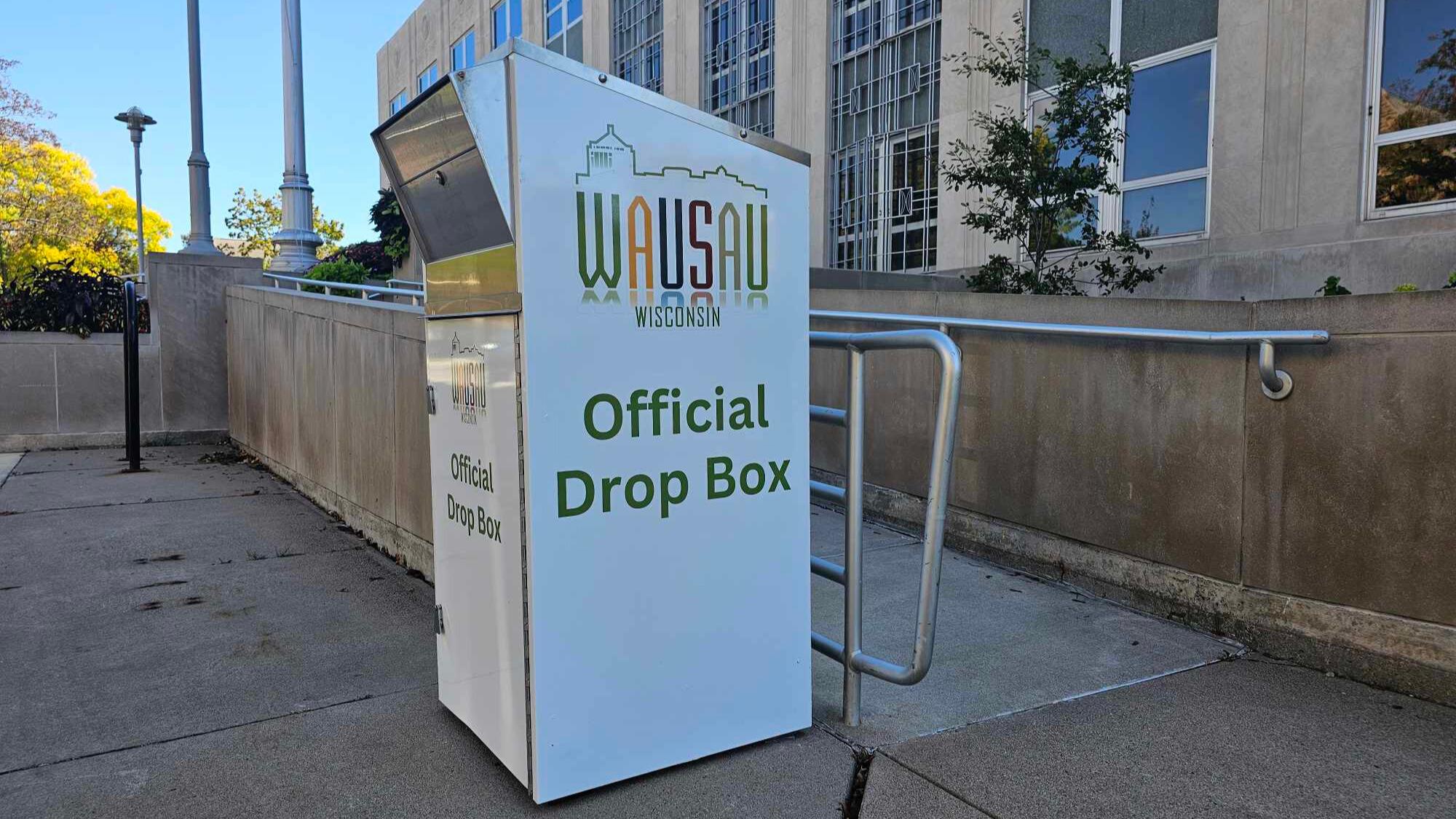 Absentee Ballot Drop Box is Back Outside of Wausau’s City Hall