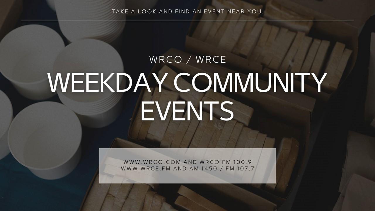 Events happening this week