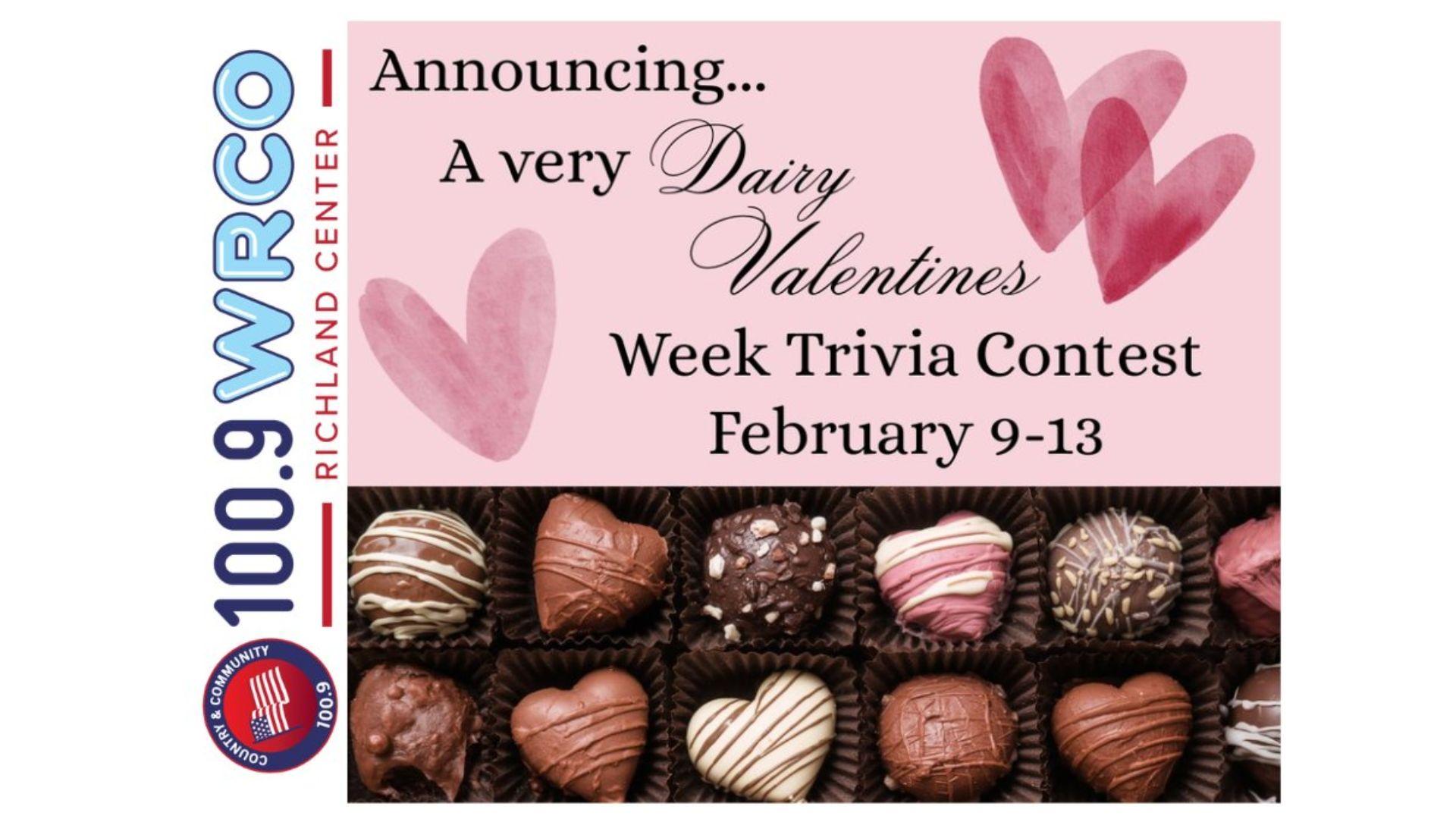 You could WIN during our “Dairy” Valentines Day Contest
