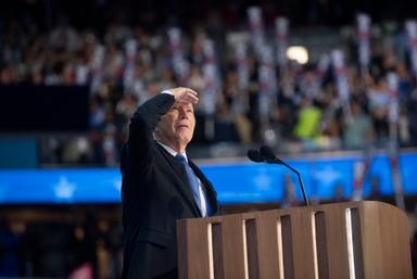 August 19, 2024 – Chicago, Illinois: President Joe Biden speaks at the first night of the Democratic National Convention.