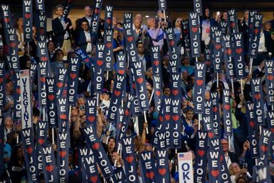 August 19, 2024 – Chicago, Illinois: The crowd on the first night of the Democratic National Convention.