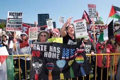 August 19, 2024 – Chicago, Illinois: The rally at Union Park in Chicago before the March on the DNC 2024.