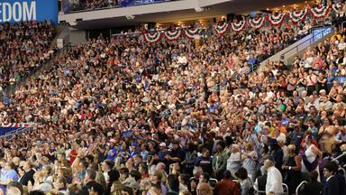 August 20, 2024 – The crowd at Fiser Forum waits for the event to begin