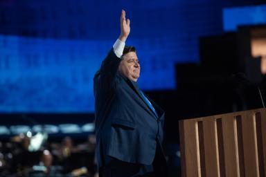 August 20, 2024 – Chicago, Illinois: Illinois Gov. JB. Pritzker’s remarks on the second night of the Democratic National Convention in Chicago.