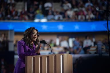 August 21, 2024 – Chicago, Illinois: Oprah Winfrey’s remarks at the Democratic National Convention.