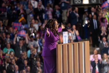 August 21, 2024 – Chicago, Illinois: Oprah Winfrey’s remarks at the Democratic National Convention.