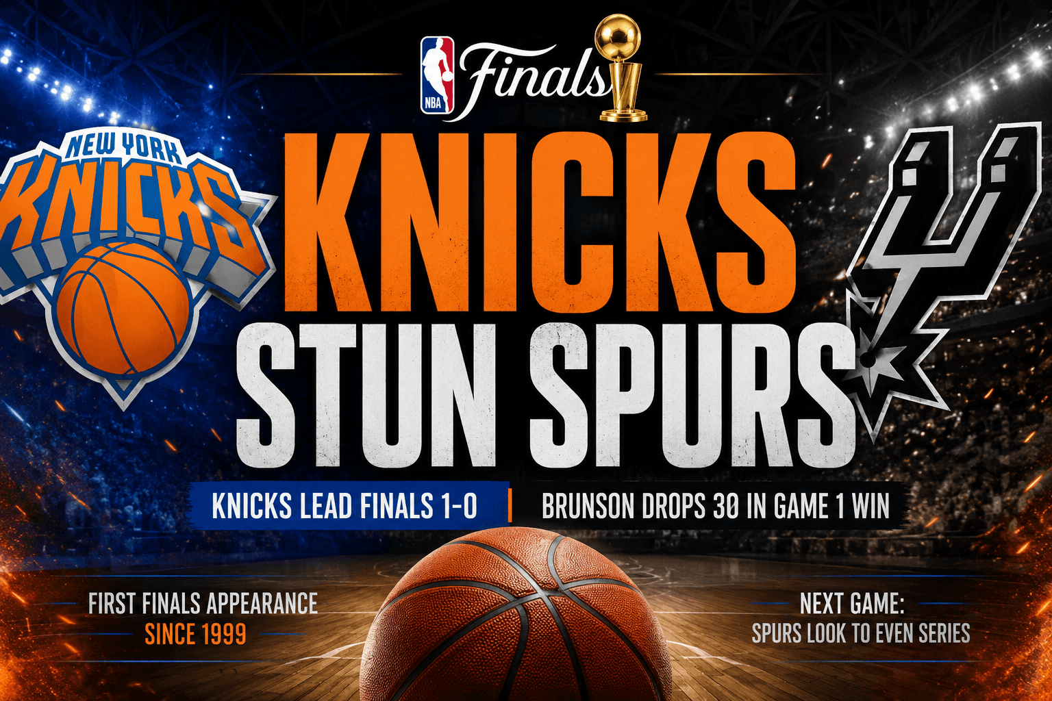 KNICKS STUN SPURS