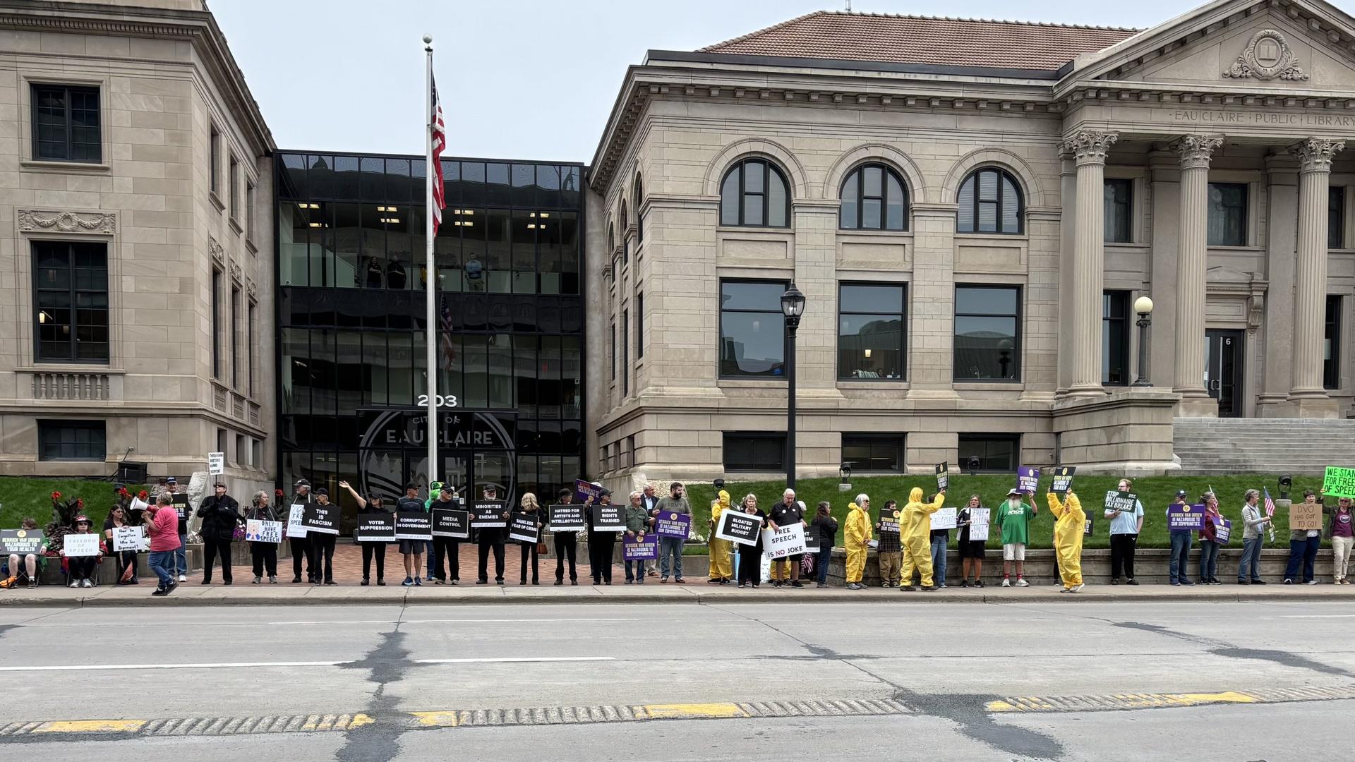 Eau Claire Residents Protest Bill Proposed by Rep. Van Orden