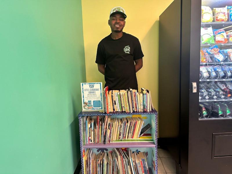 A Nonprofit Installs Bookshelves for Children Inside two Milwaukee Laundromats