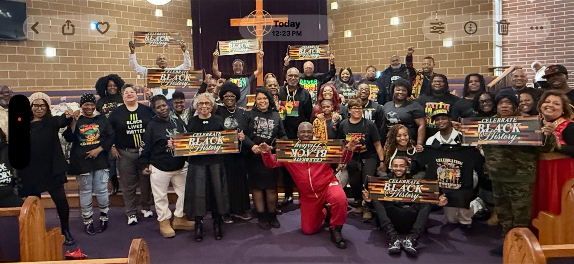 Jerusalem Missionary Baptist Church members are celebrating Black History Month