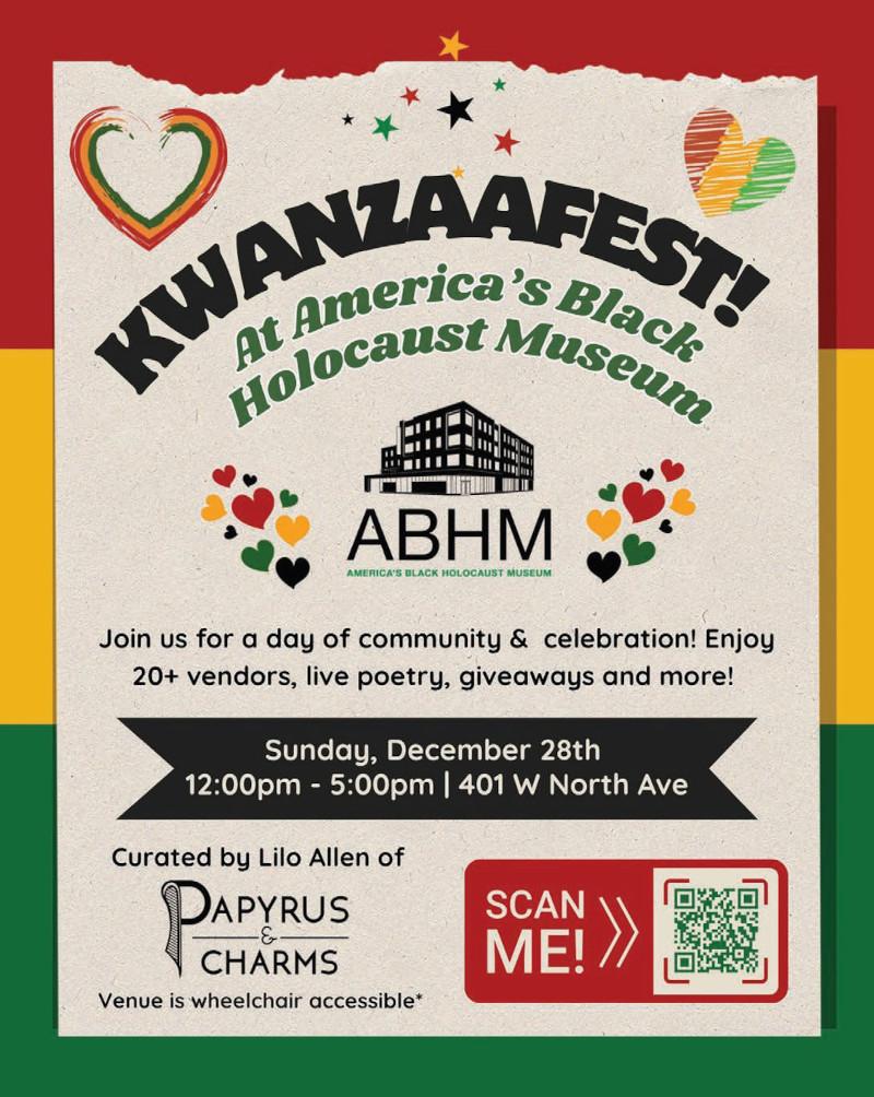 KWANZAAFEST! at America’s Black Holocaust Museum on December 28
