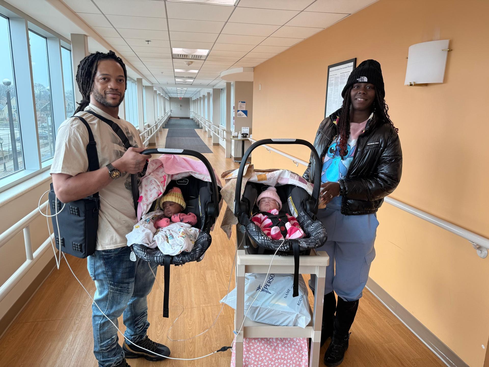 Twin Girls born at 22 weeks at Ascension St. Joseph Beat the Odds