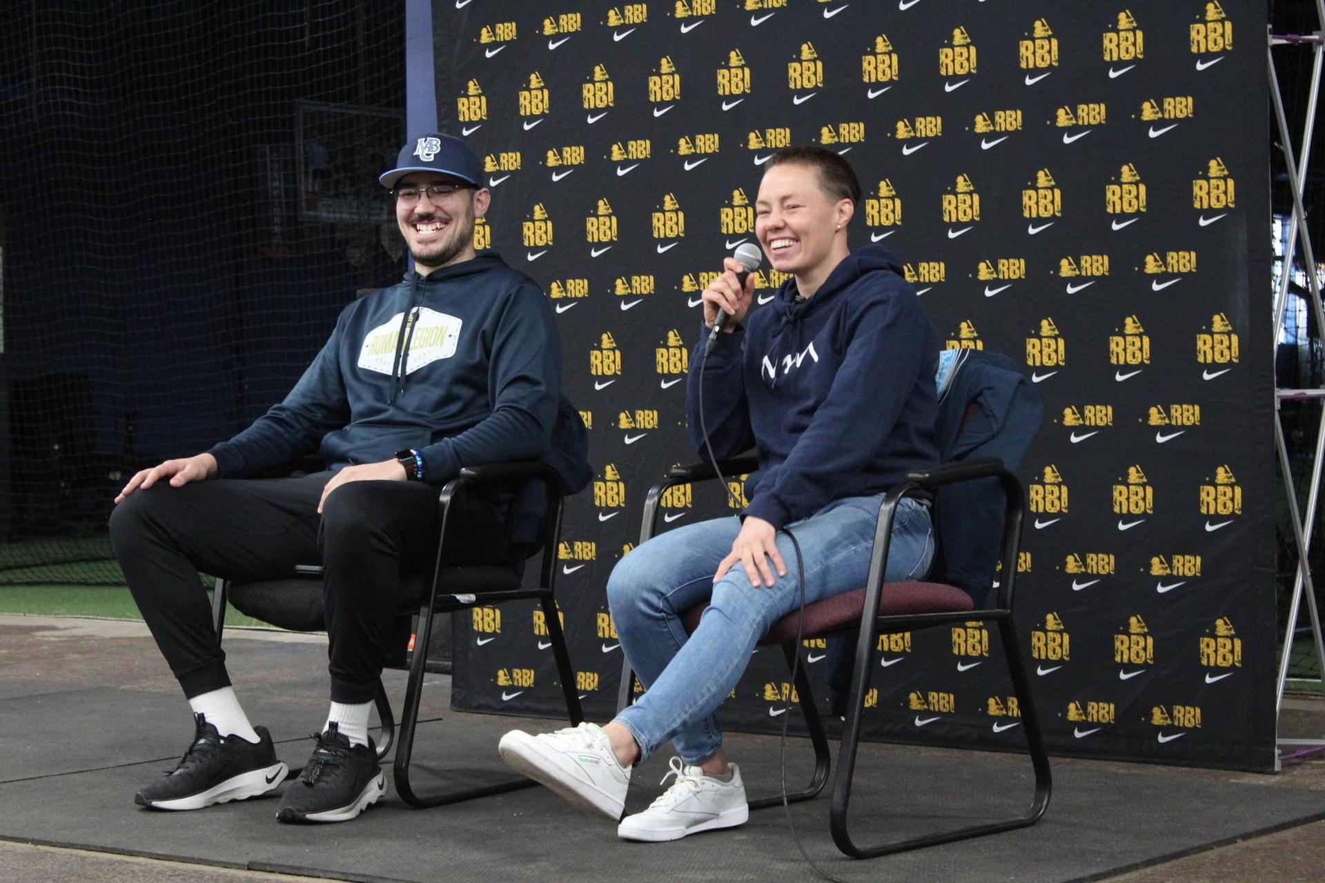 Mixed martial arts star and Milwaukee native Rose Namajunas meets with youths at South Side club
