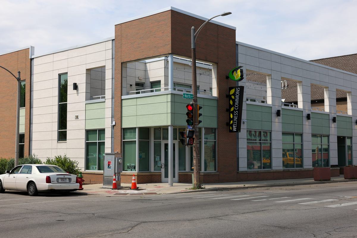 The Innovations and Wellness Commons, 1609 W. North Ave., is a site for Walnut Way’s one megawatt community solar project. (Photo by Jonathan Aguilar / Milwaukee Neighborhood News Service / CatchLight Local)