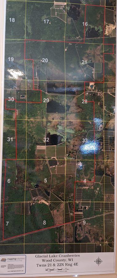 Glacial Lake Cranberries Map