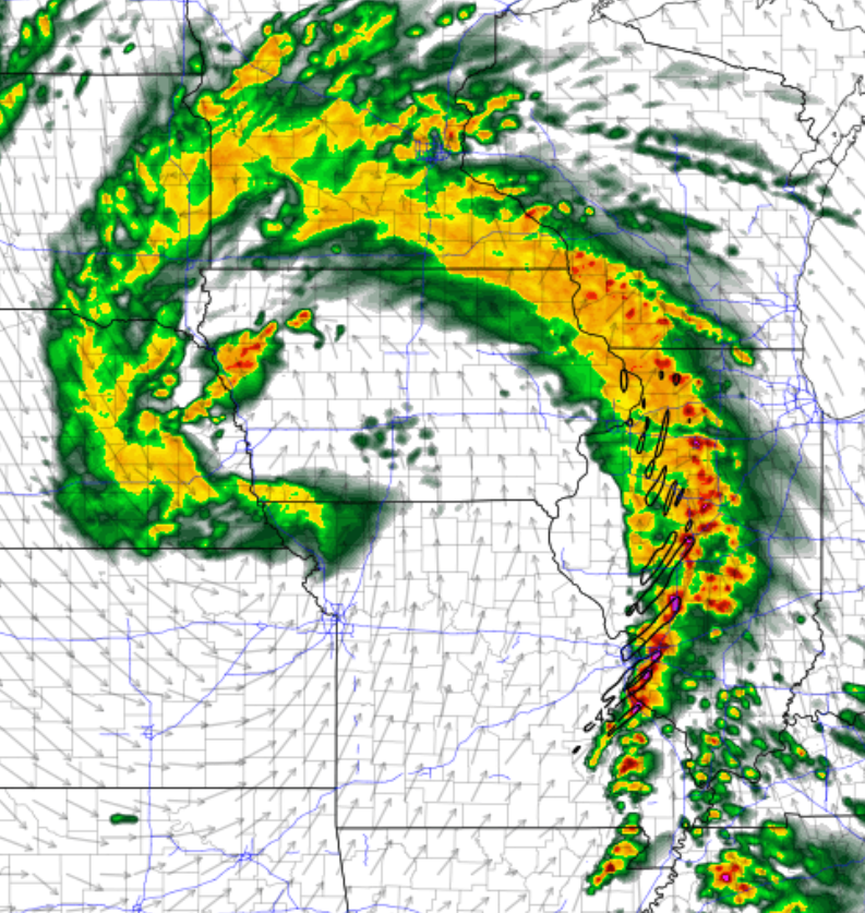 Radar mid marh outbreak tor
