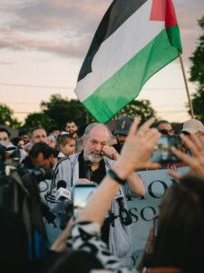 Salah Sarsour being released from immigration detention in June, 2026 . (Photo courtesy of Yaseen Najeed)