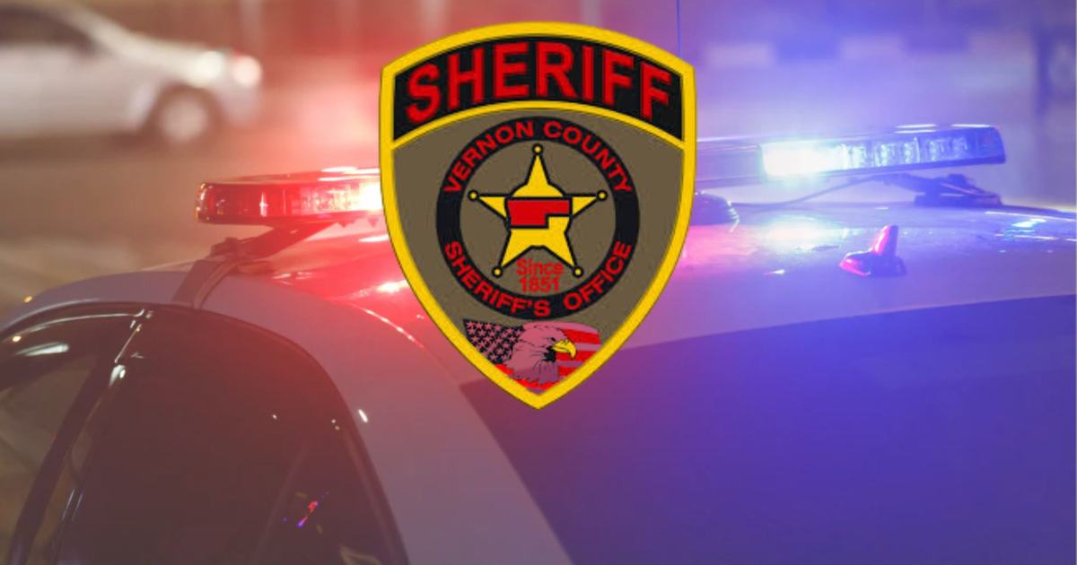 A two-vehicle accident involving a deer collision reported in Vernon County