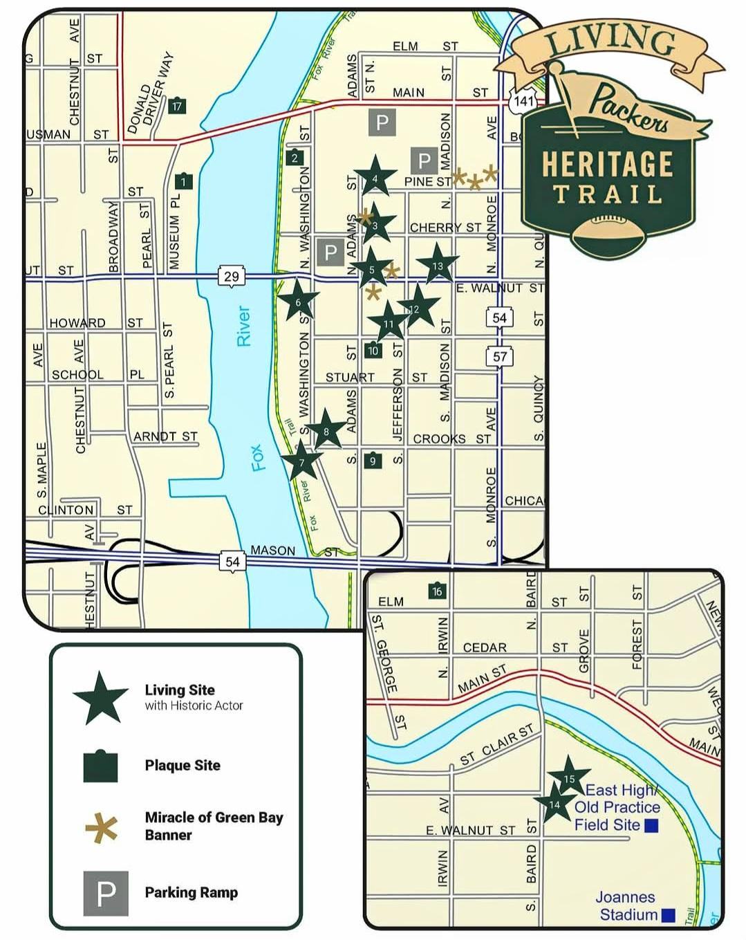 web Heritage Trail map