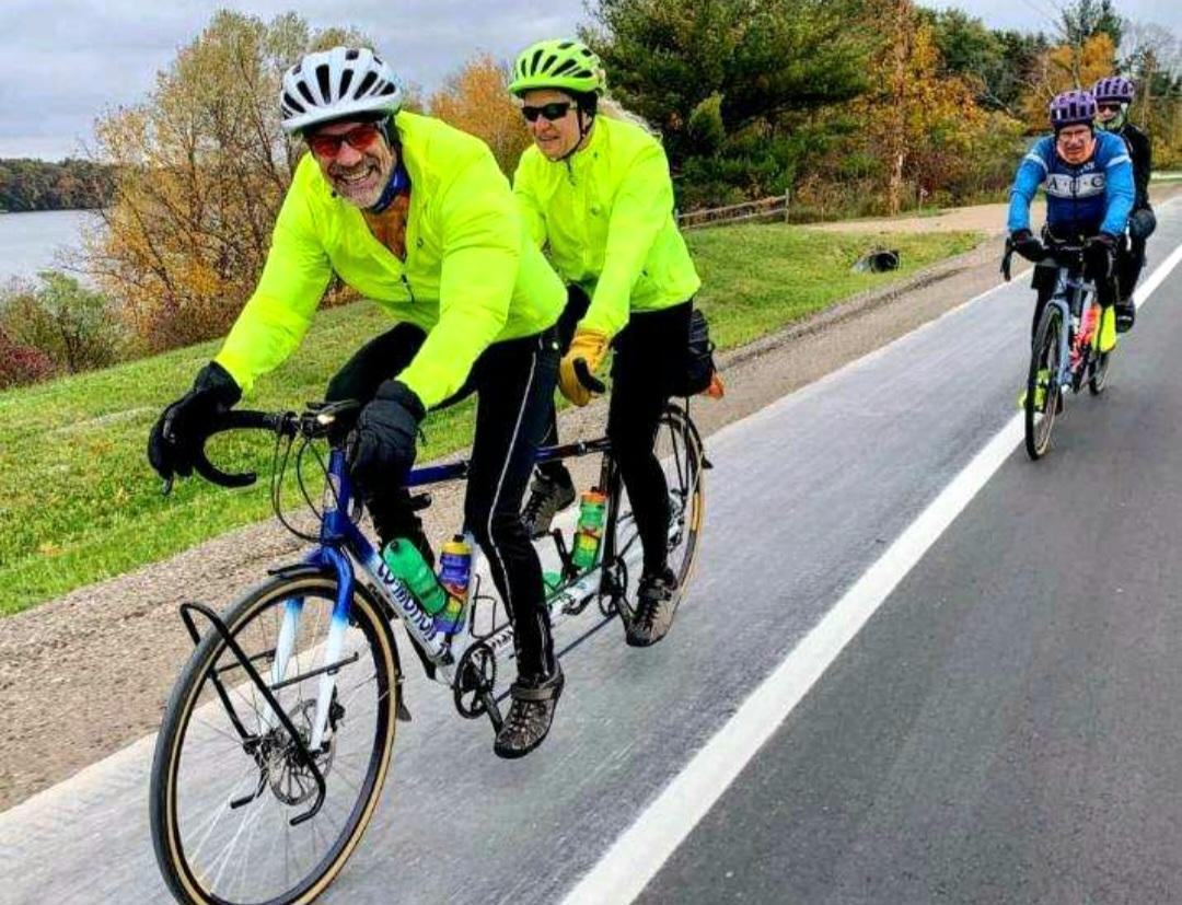 web biking on a tandem