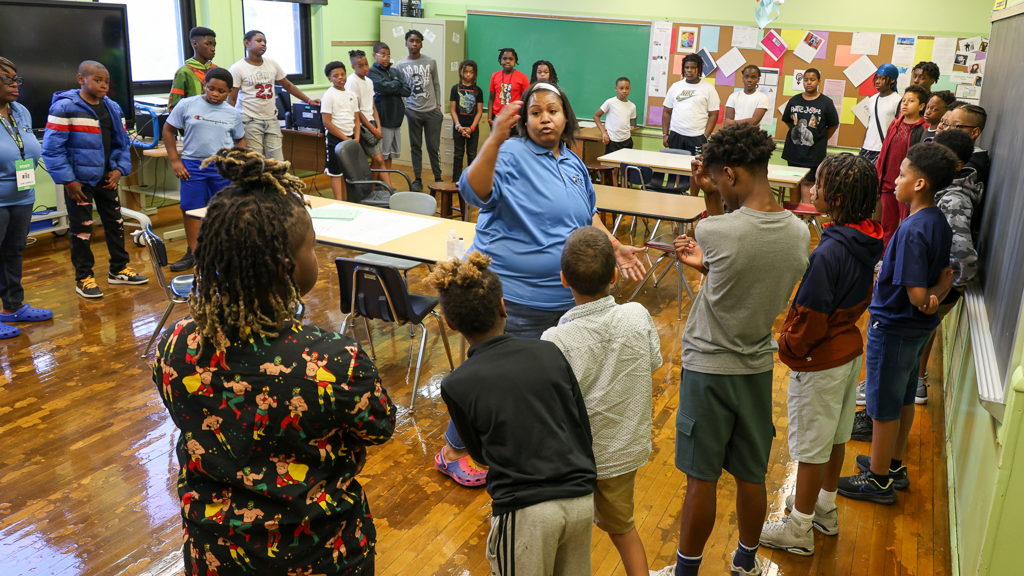 First Day of Camp Rise 2023 in Milwaukee Brings Kids and Mentors Together