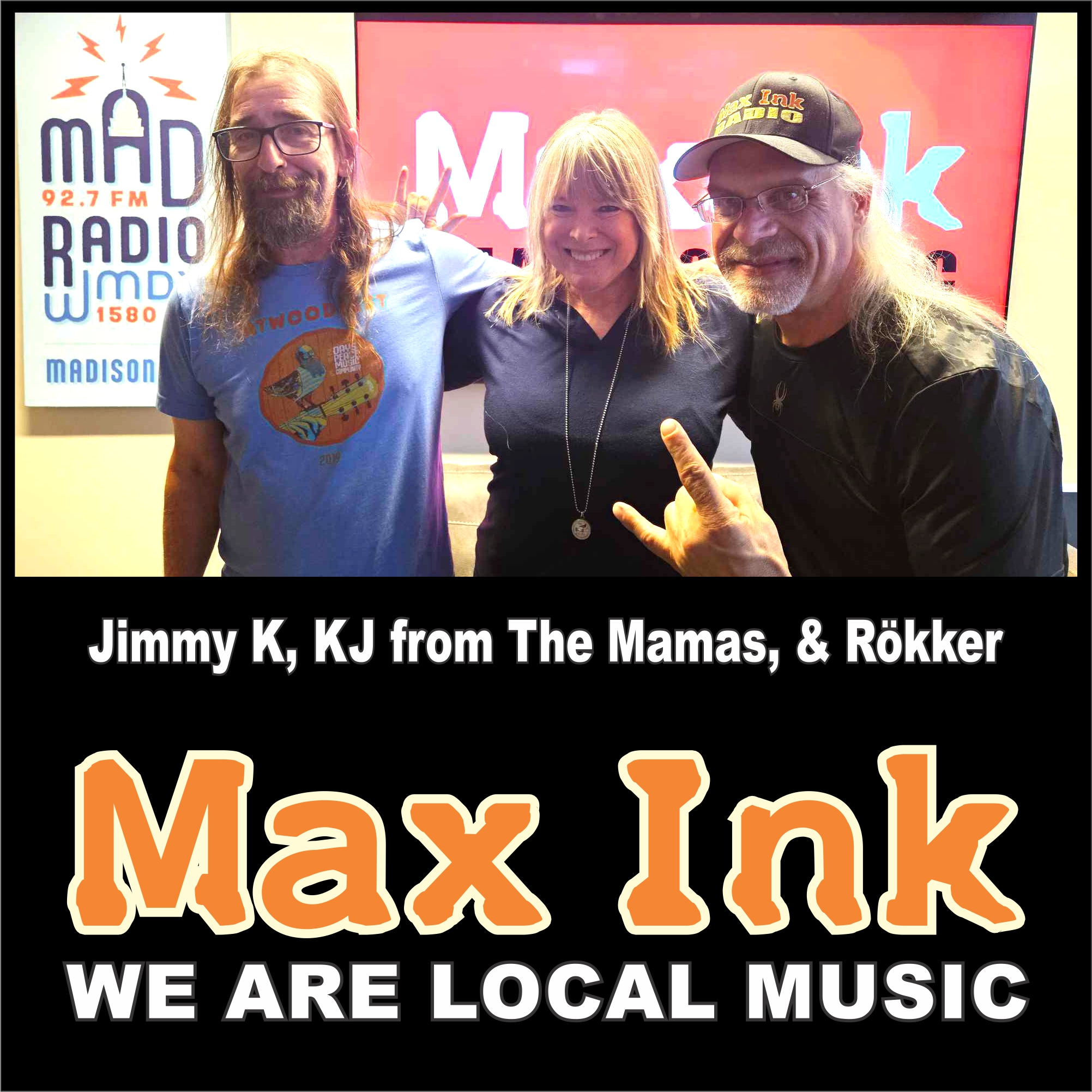 KJ from the MAMAs with Jimmy K & Rökker from Max Ink Radio
