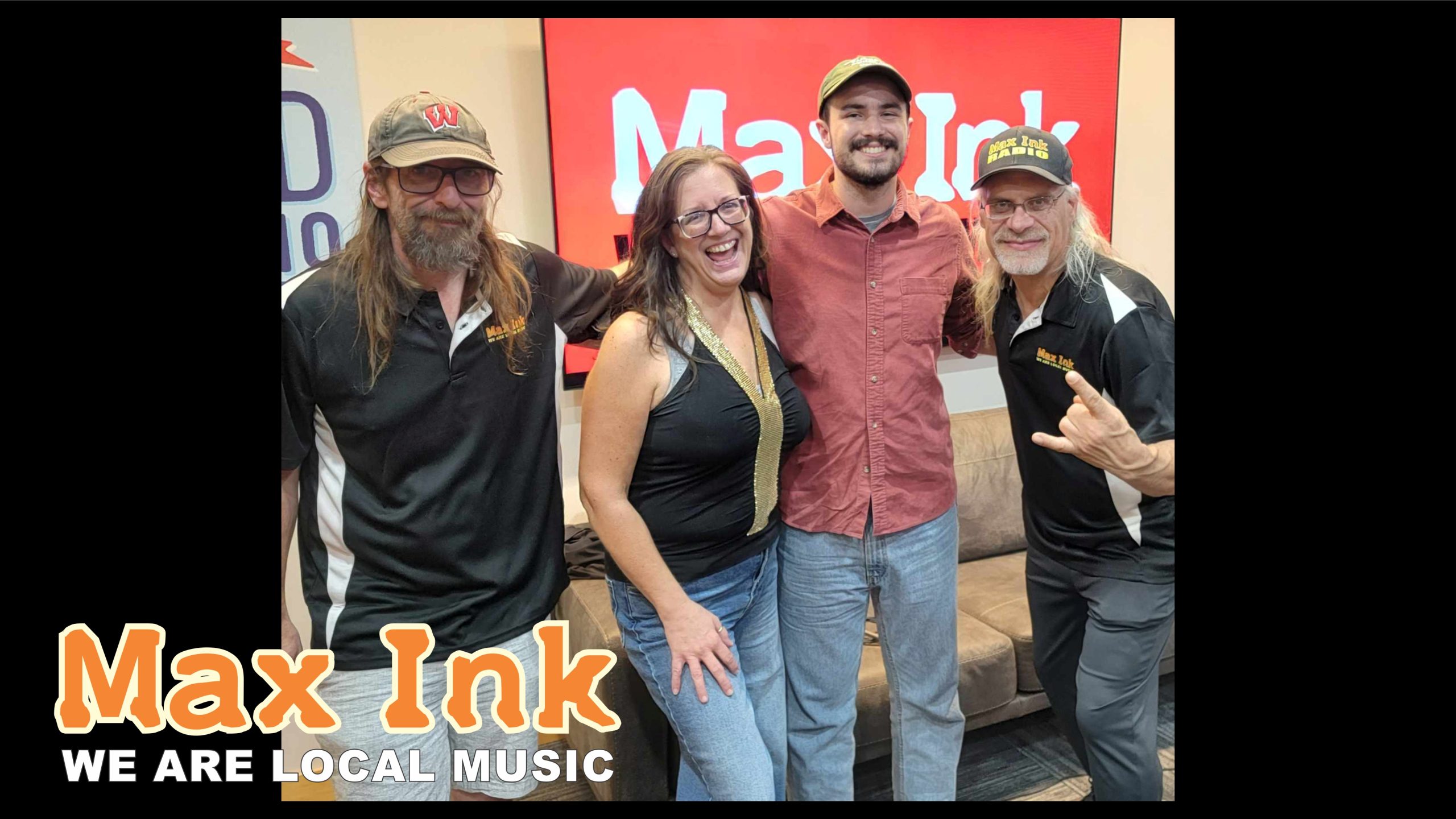 Luke McGovern with Jimmy K, Teri Barr, & Rökker in the Devil's lair on Max Ink Radio