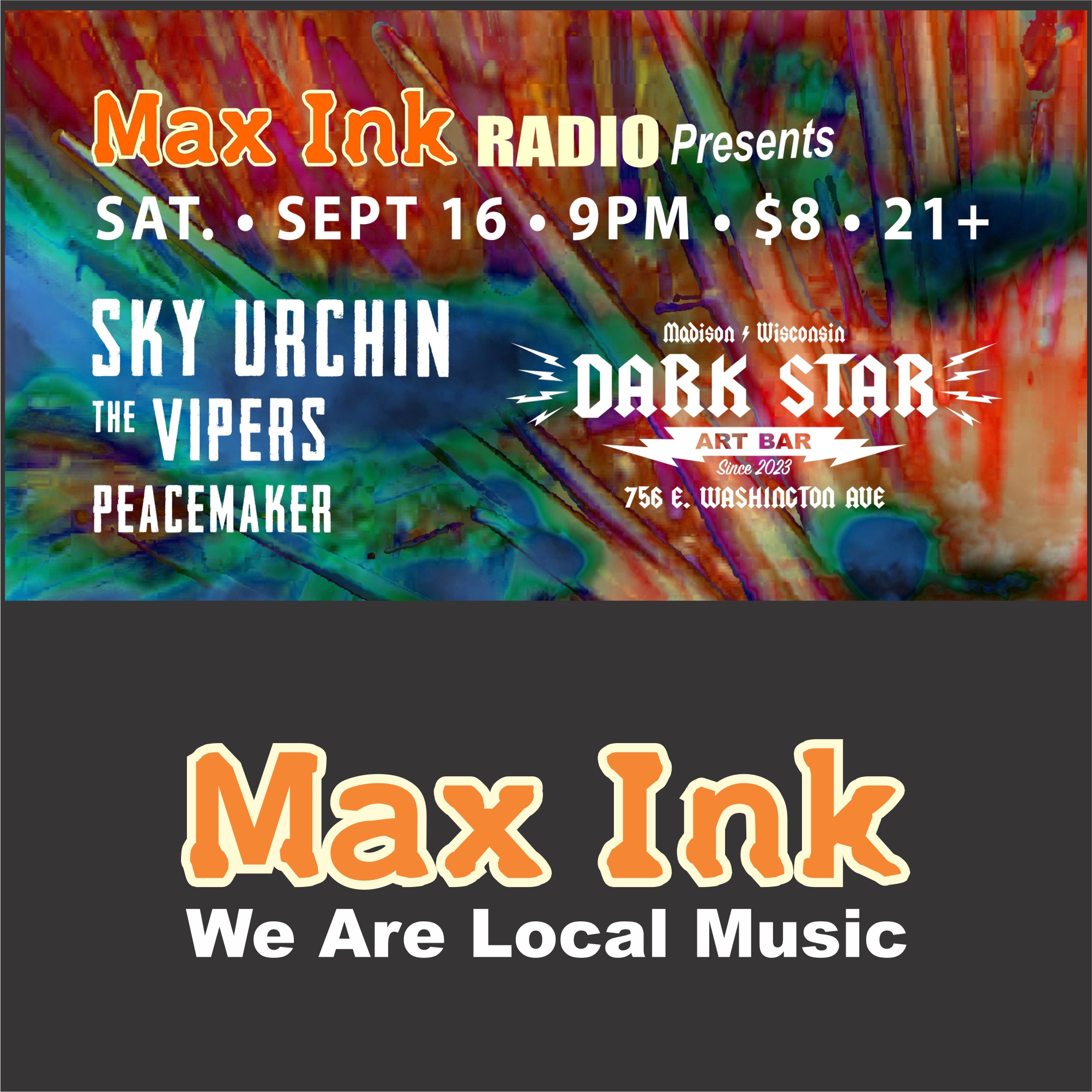Max Ink Radio promo Dark Star 9-16-2023