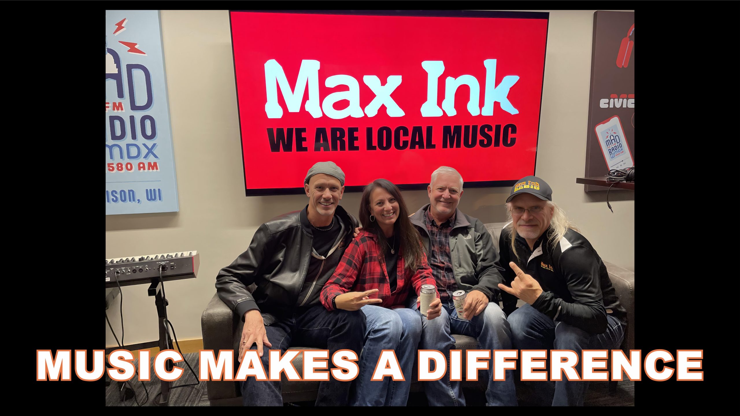 Music Makes a Difference crew at Max Ink Radio