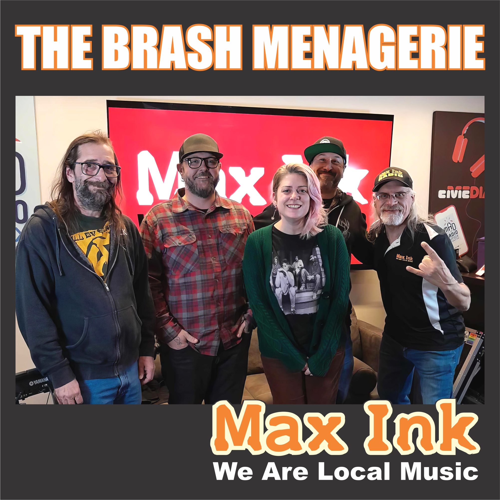 The Brash Menagerie Power-Trio Punkers on Max Ink Radio
