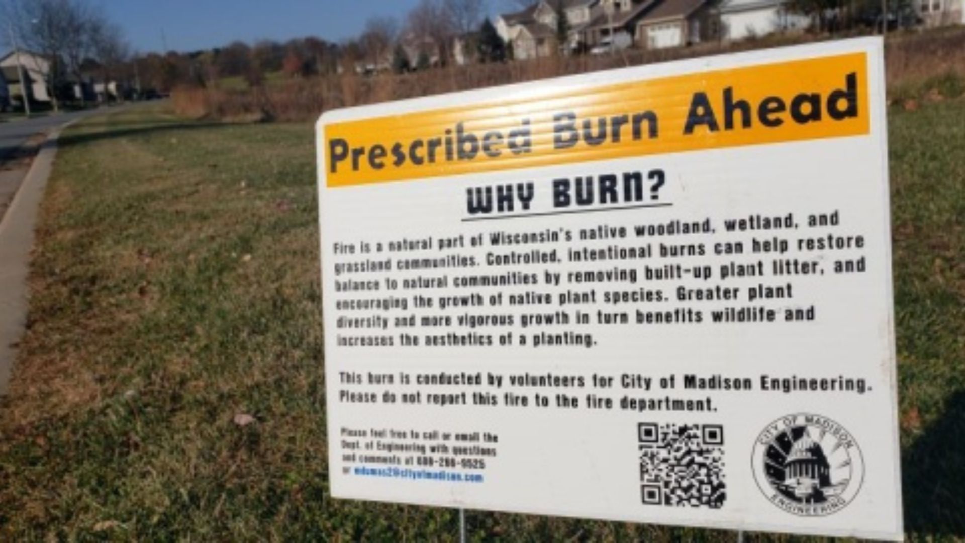 Prescribed burns to begin across Dane County next month