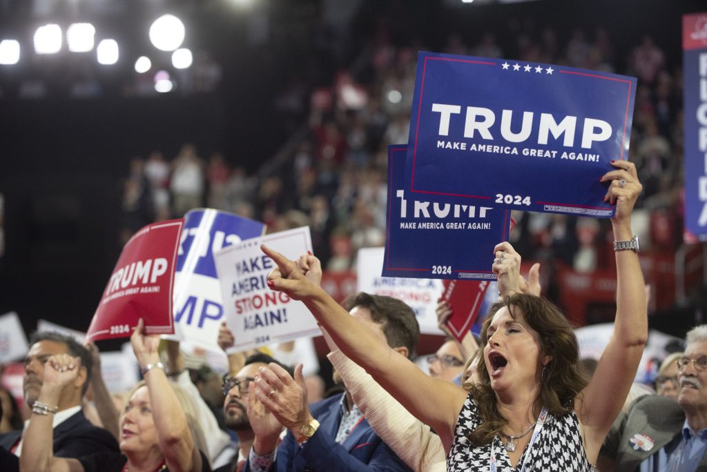 July 17, 2024 – Milwaukee, Wisconsin: The floor during the third day of the 2024 Republican National Convention.