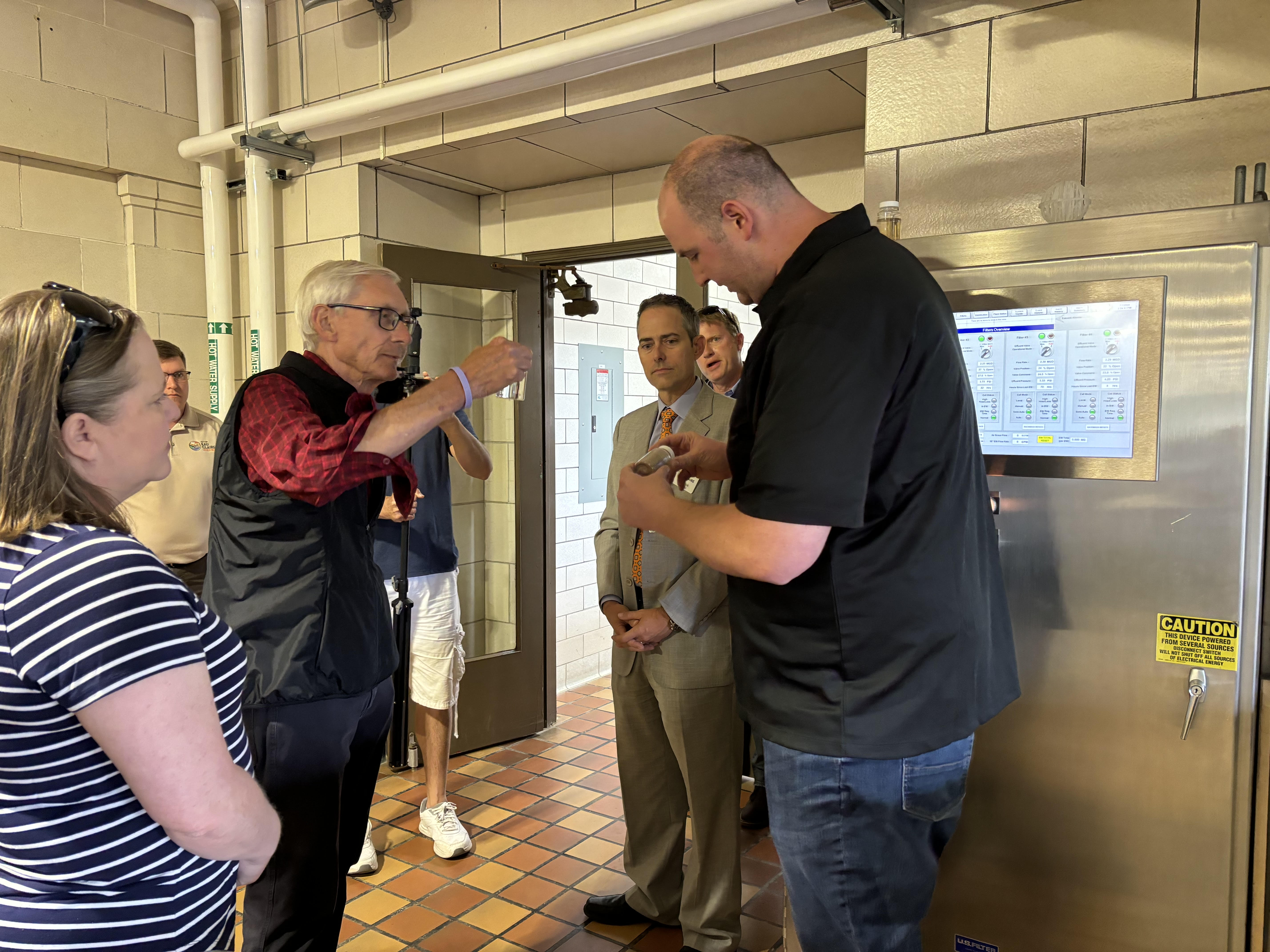 Eau Claire Water Treatment Plant Hosts Governor Tony Evers