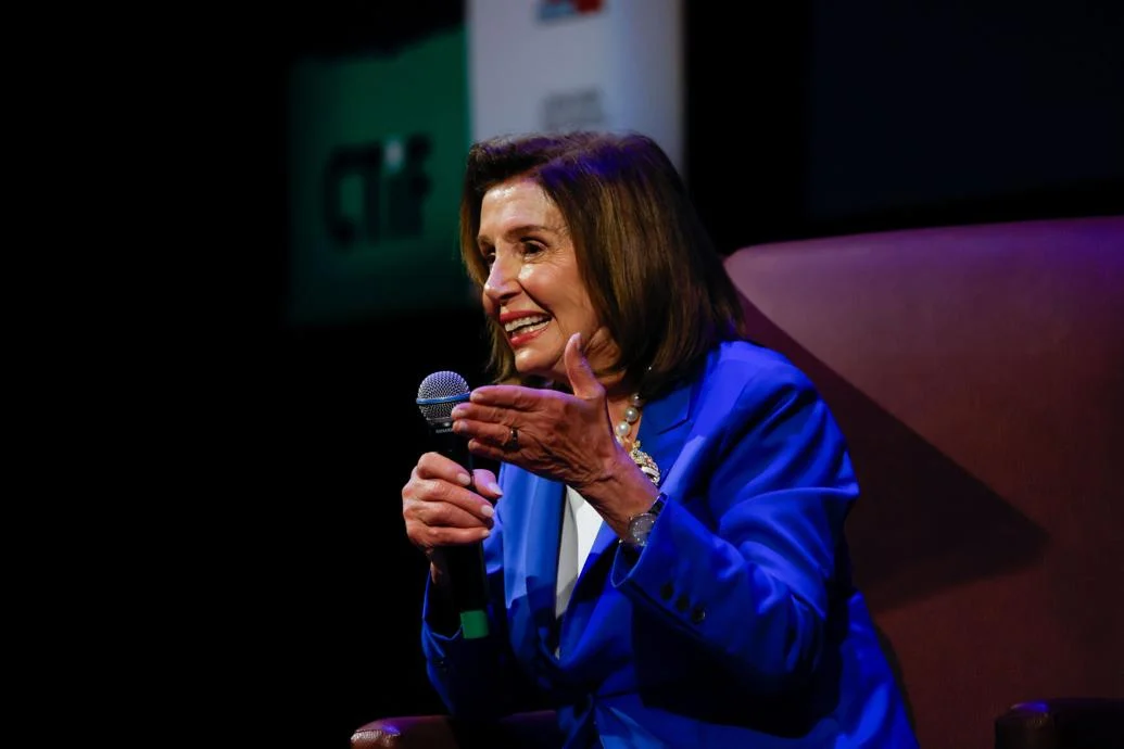 Nancy Pelosi in Madison chides Trump, warns of his threat