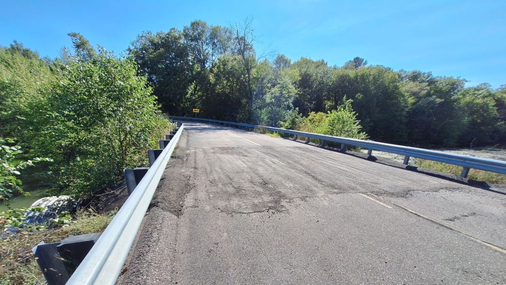 Road repair over culvert on CTH AA