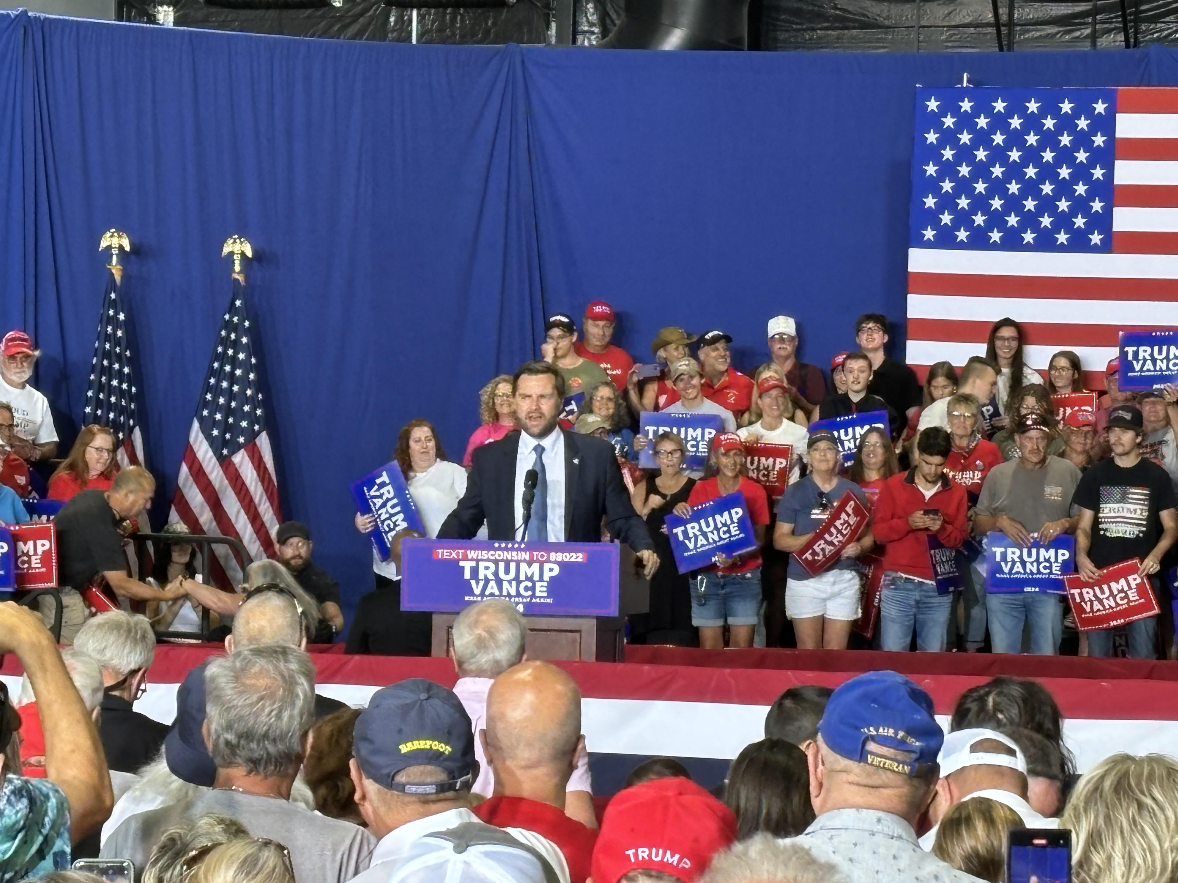 Eau Claire Event District Hosts Senator JD Vance Campaign Rally