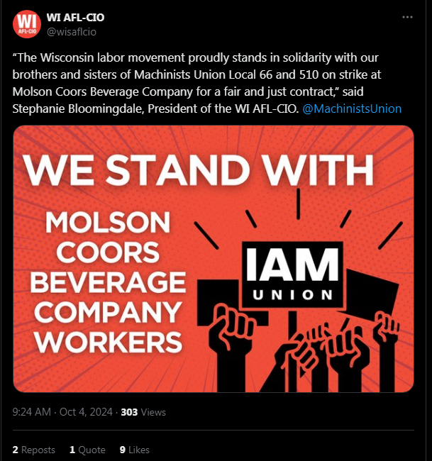 AFLCIO - Miller Strike