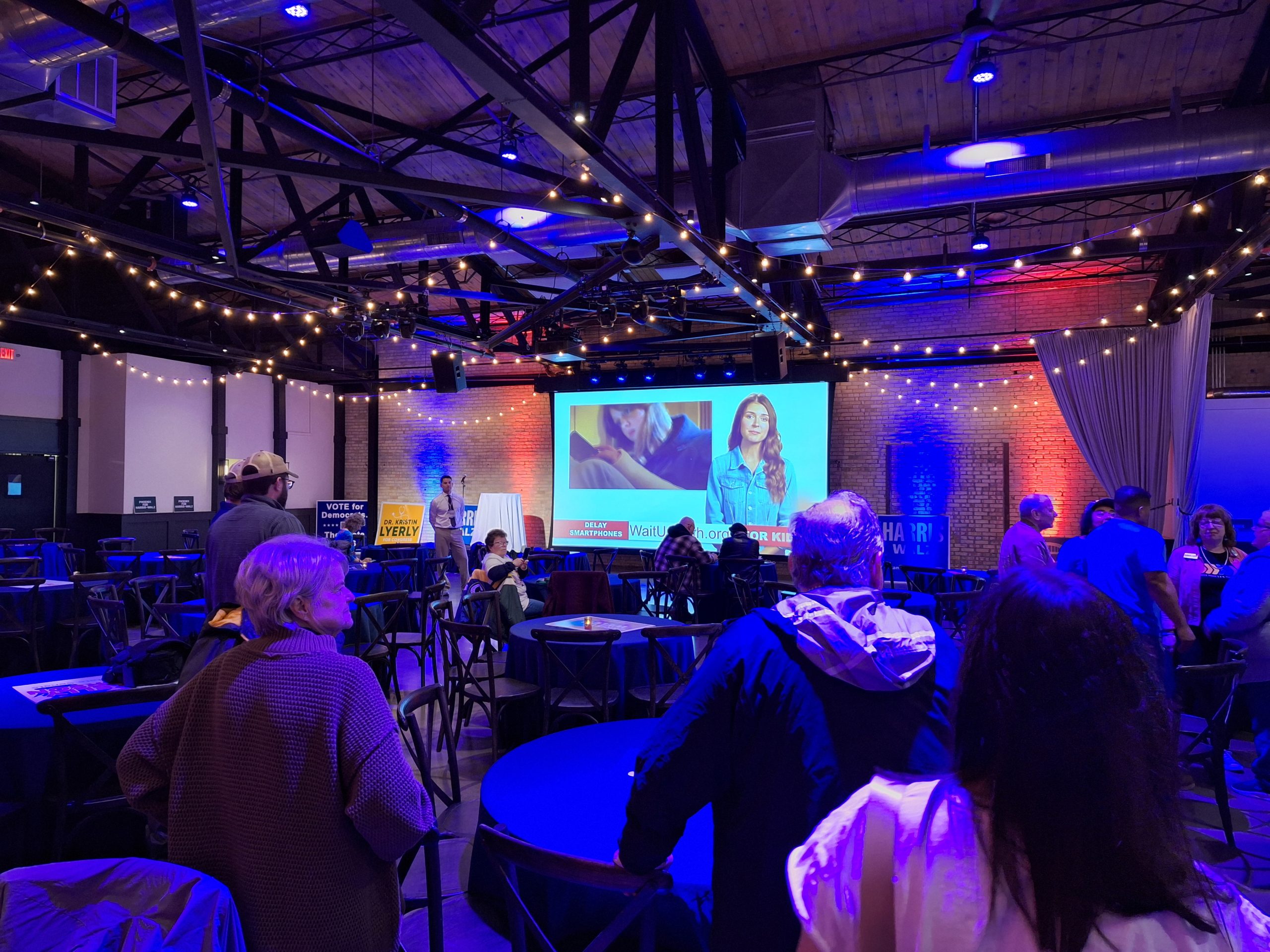 People are starting to filter in for the Brown County Dems and candidates watch party in Green Bay. Polls are open until 8PM. If you're in line by 8, you can still cast your vote!