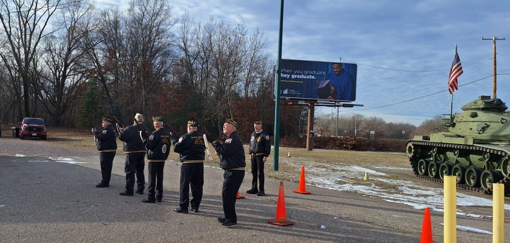 Rifle Squad firing rifle salute