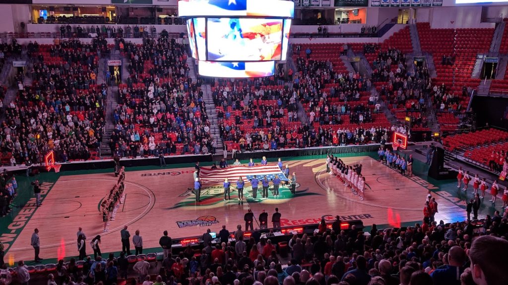The 2019 WIAA State Girls Basketball Tournament in Green Bay, Wis. (Resch Center).